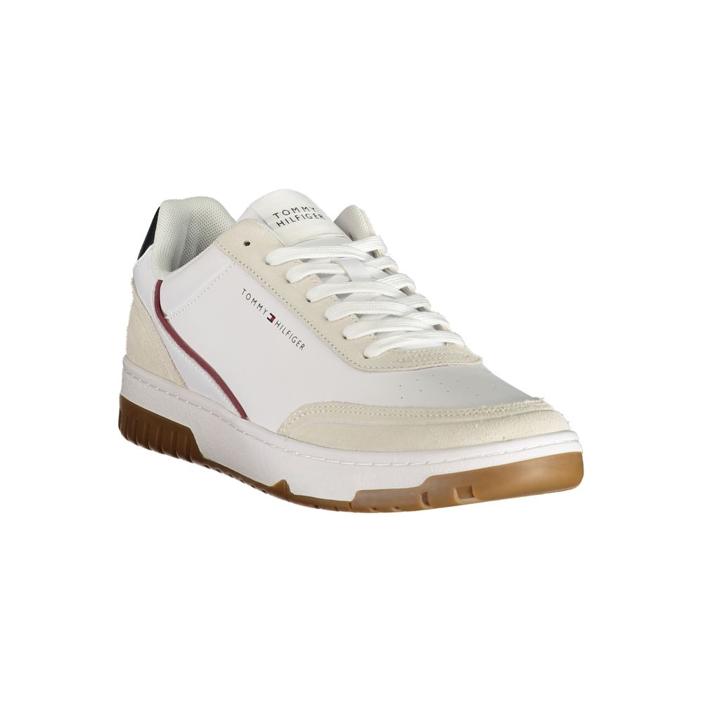 Tommy Hilfiger White Polyurethane Men's Sneaker | Regal Royce