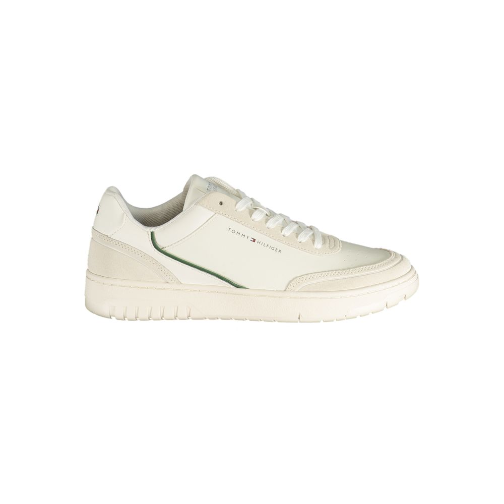 Tommy Hilfiger White Polyurethane Men's Sneaker | Regal Royce