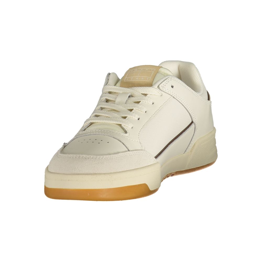 Tommy Hilfiger White Polyurethane Men's Sneaker | Regal Royce