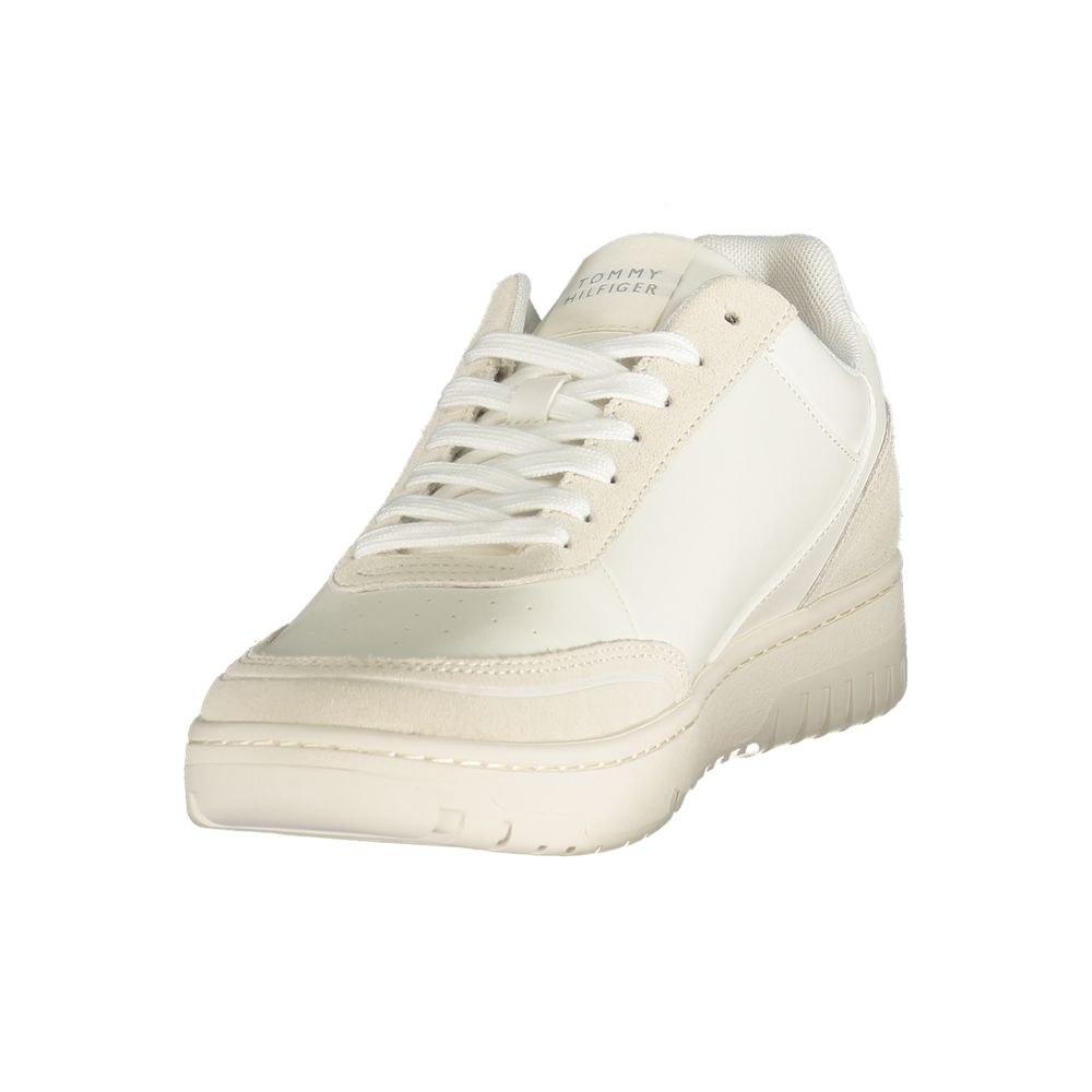 Tommy Hilfiger White Polyurethane Men's Sneaker | Regal Royce