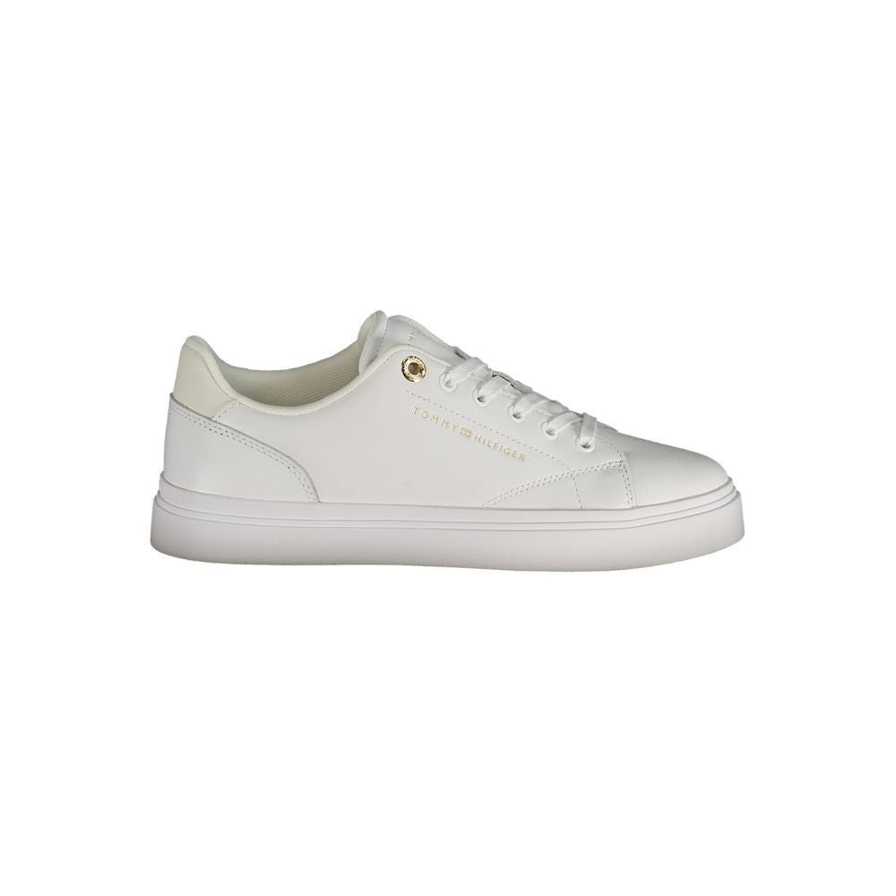 Tommy Hilfiger Bianco Polyurethane Donna Sneaker | Regal Royce