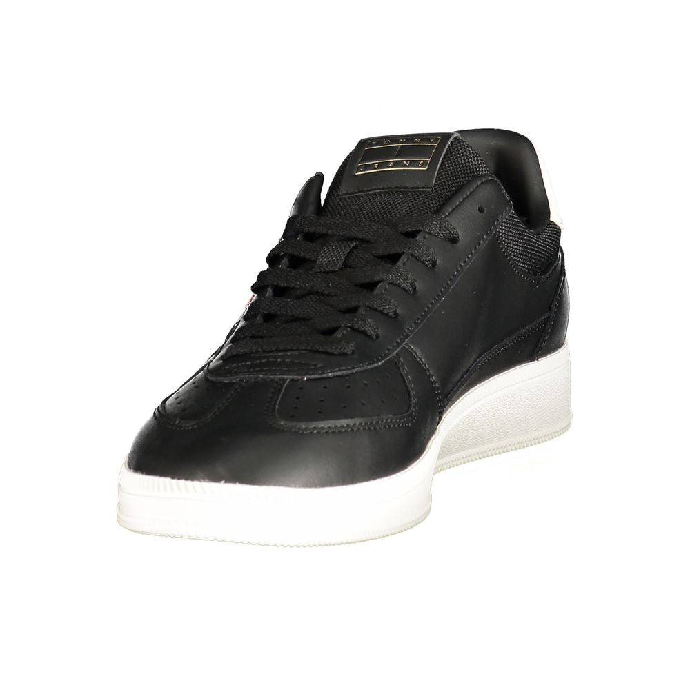 Tommy Hilfiger Black Polyurethane Men's Sneaker | Regal Royce