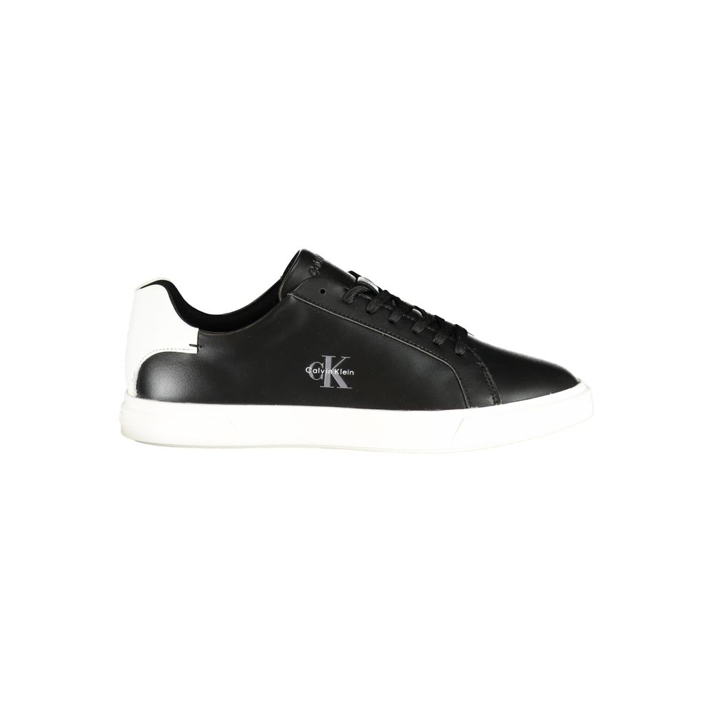 Calvin Klein Black Polyurethane Womens Sneaker | Regal Royce