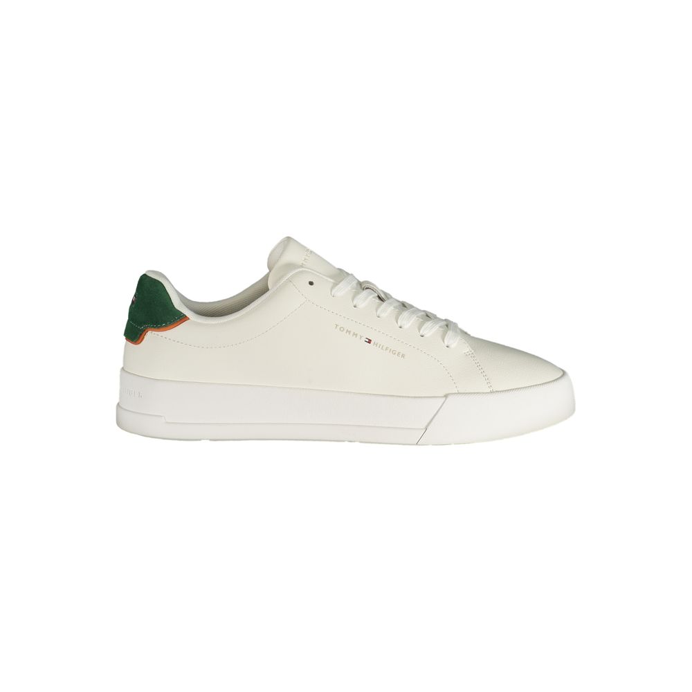 Tommy Hilfiger White Polyurethane Men's Sneaker | Regal Royce