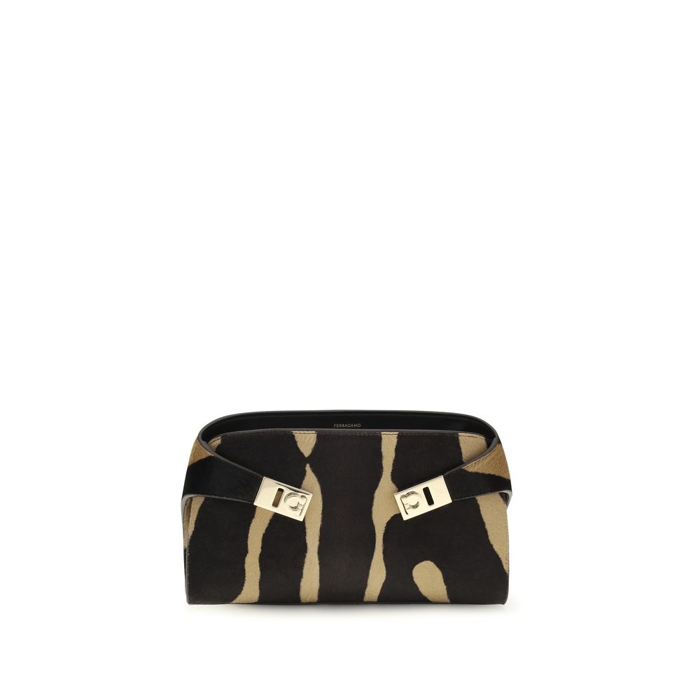 Ferragamo Brown Hair Shoulder Bag | Regal Royce