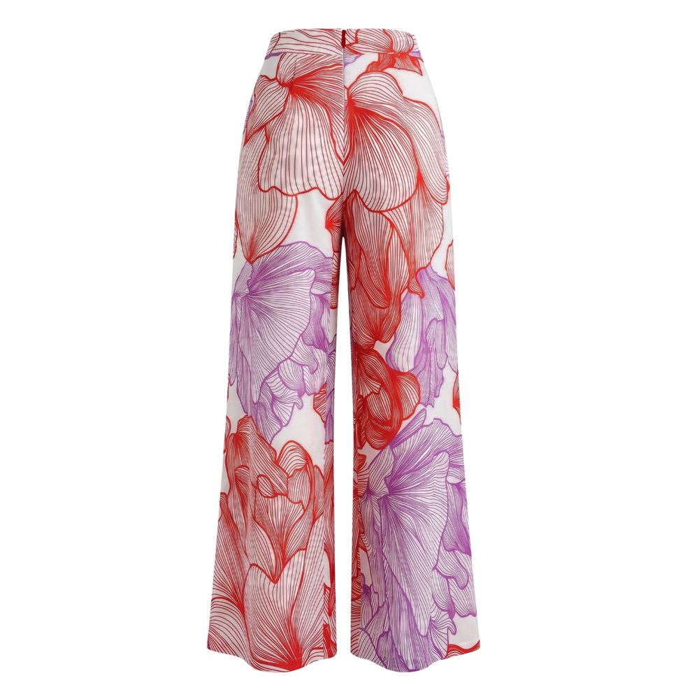 Malo Red Cotton Women Pants | Regal Royce