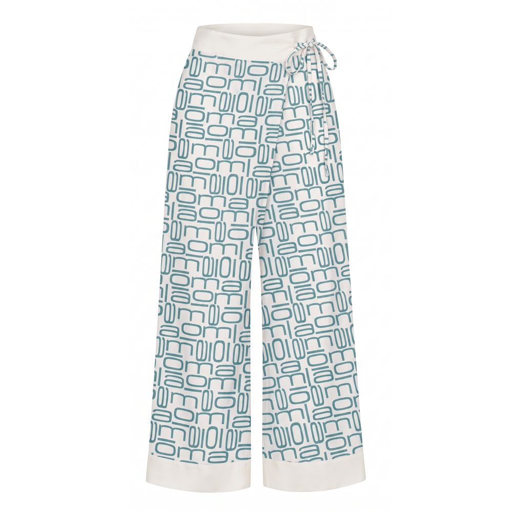 Malo Blue Silk Women's Pants | Regal Royce