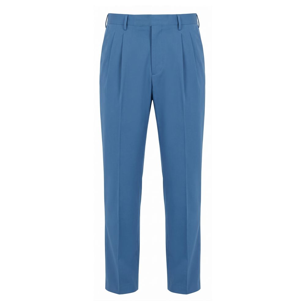 Malo Blue Cotton Men's Pants | Regal Royce