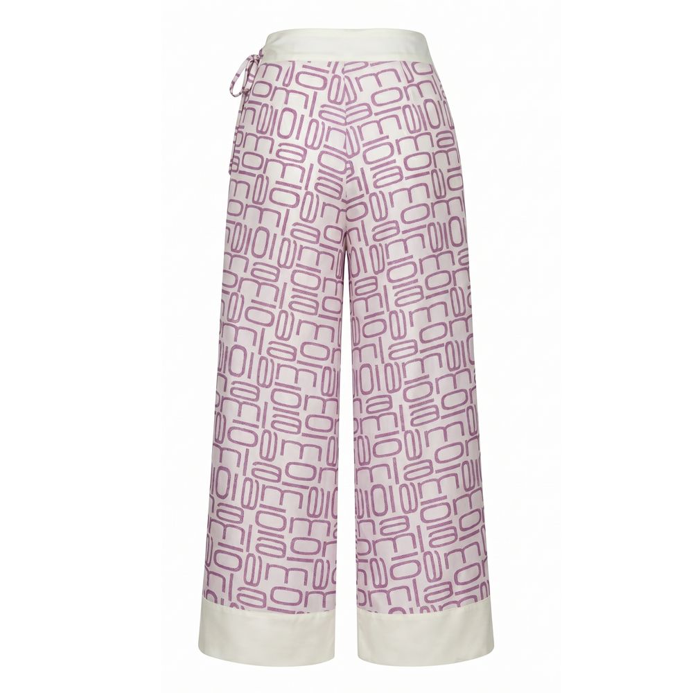 Malo Purple Silk Women Pants | Regal Royce
