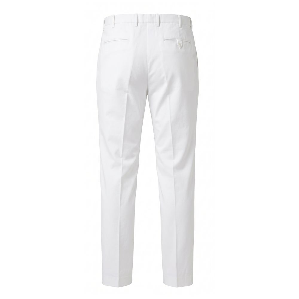 Malo White Cotton Men Pant | Regal Royce