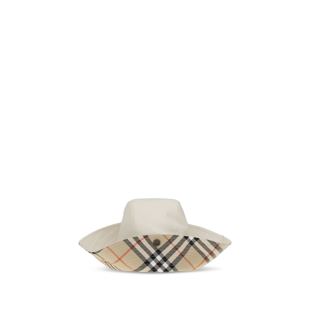 Burberry White Cotton Bucket Hat | Regal Royce