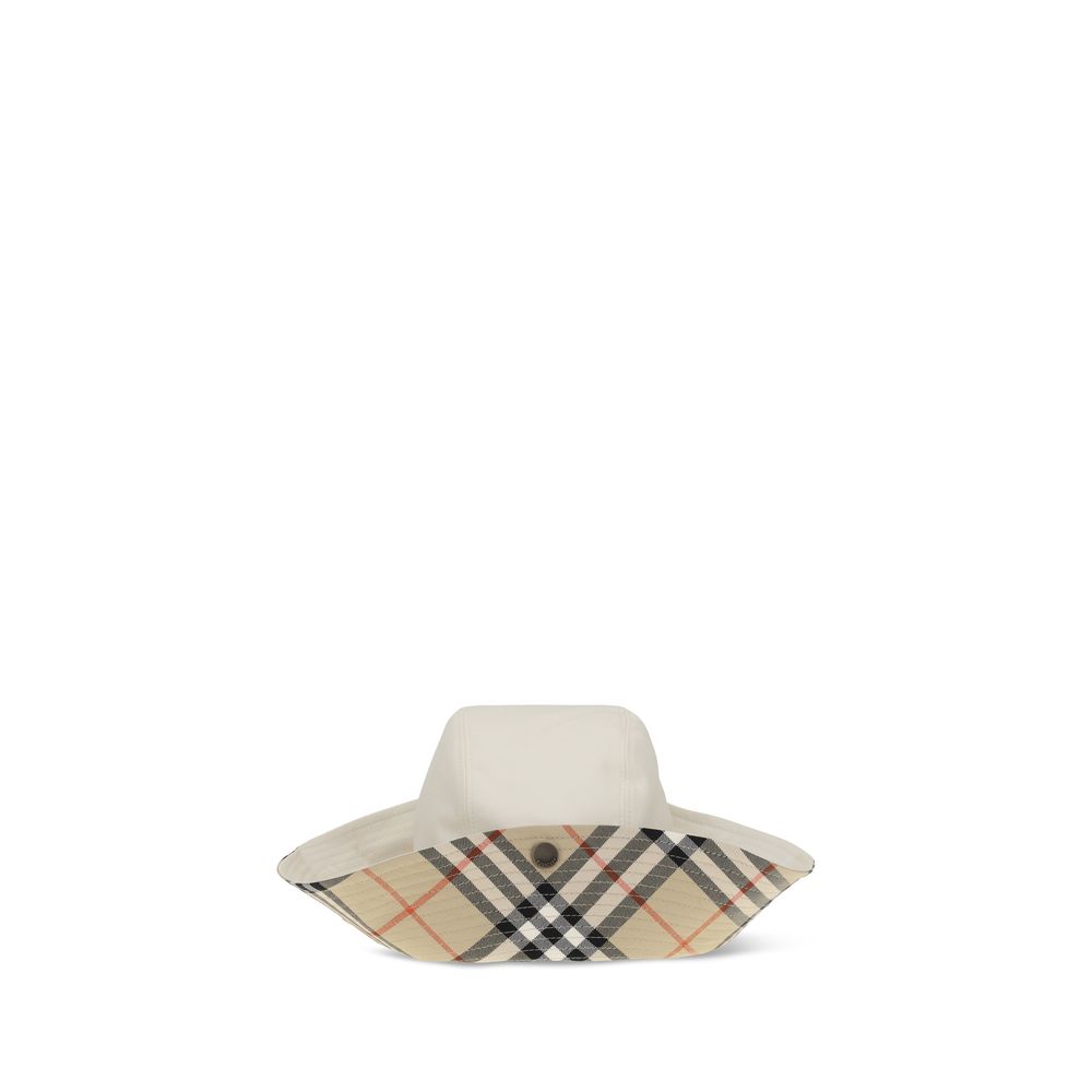 Burberry White Cotton Bucket Hat | Regal Royce