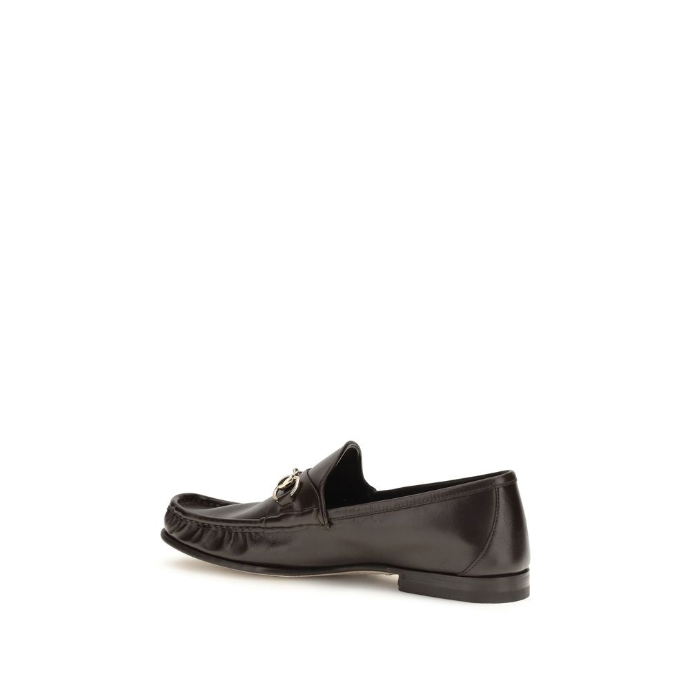 Gucci Brown Calf Leather Bos Taurus Slip-On Loafers | Regal Royce