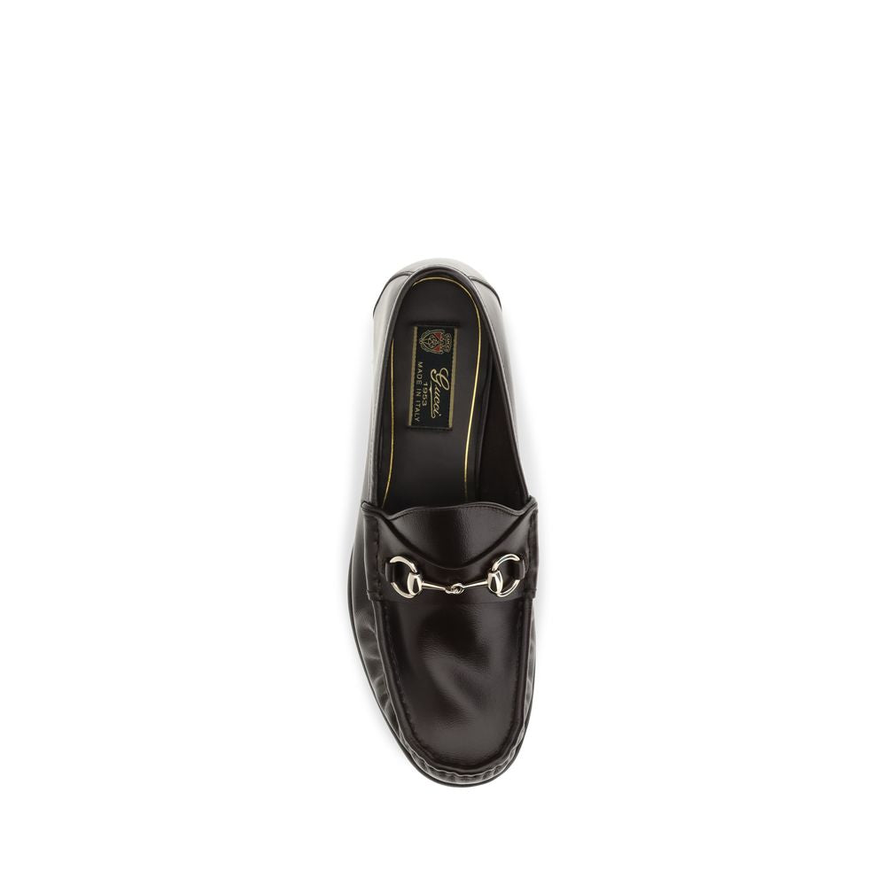 Gucci Brown Calf Leather Bos Taurus Slip-On Loafers | Regal Royce