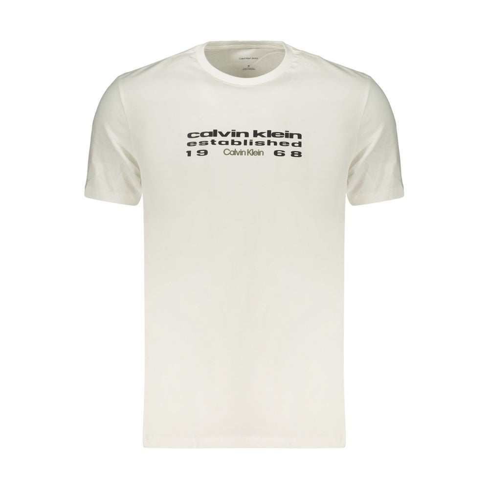Calvin Klein White Cotton Men's T-Shirt | Regal Royce