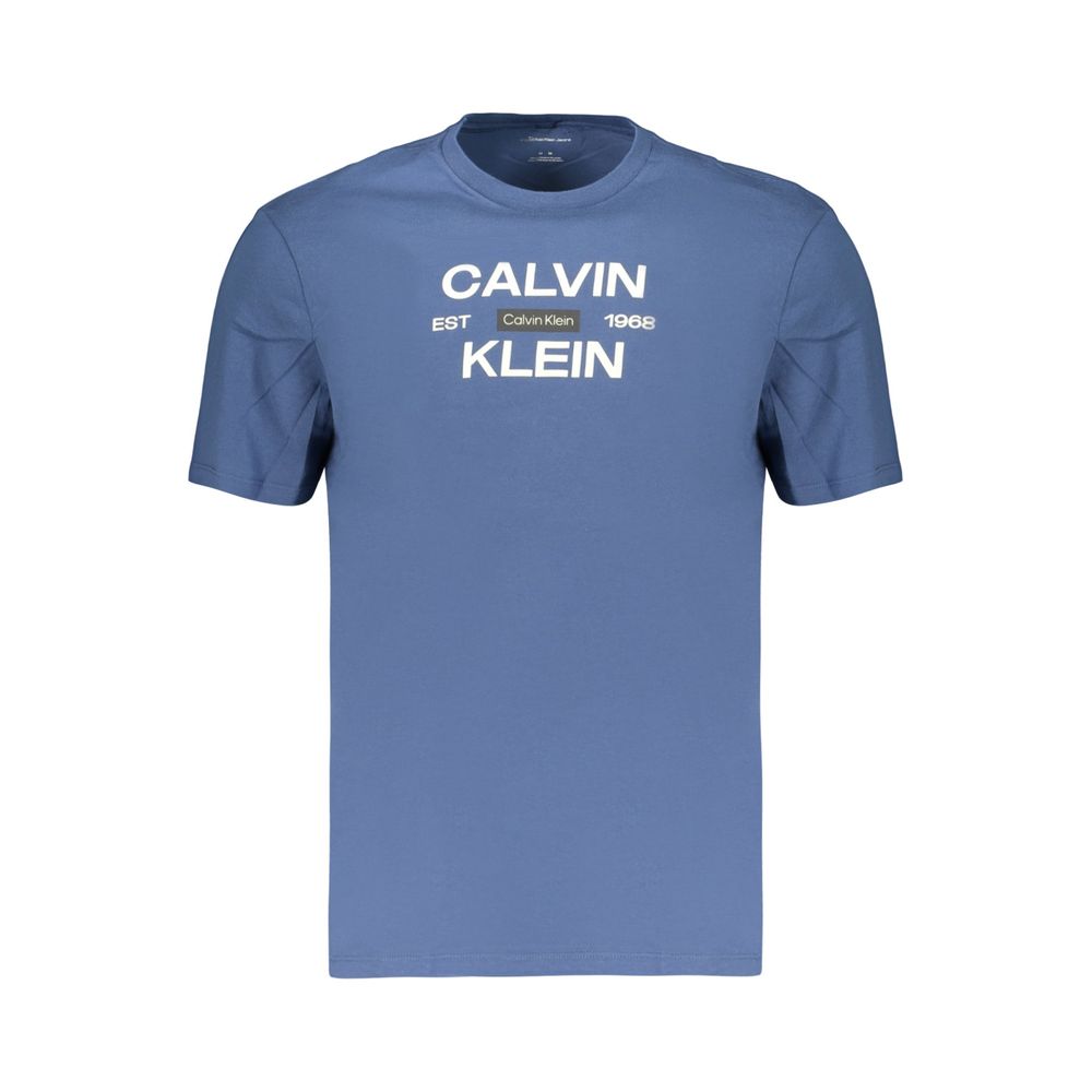 Calvin Klein Blue Cotton Men's T-Shirt | Regal Royce