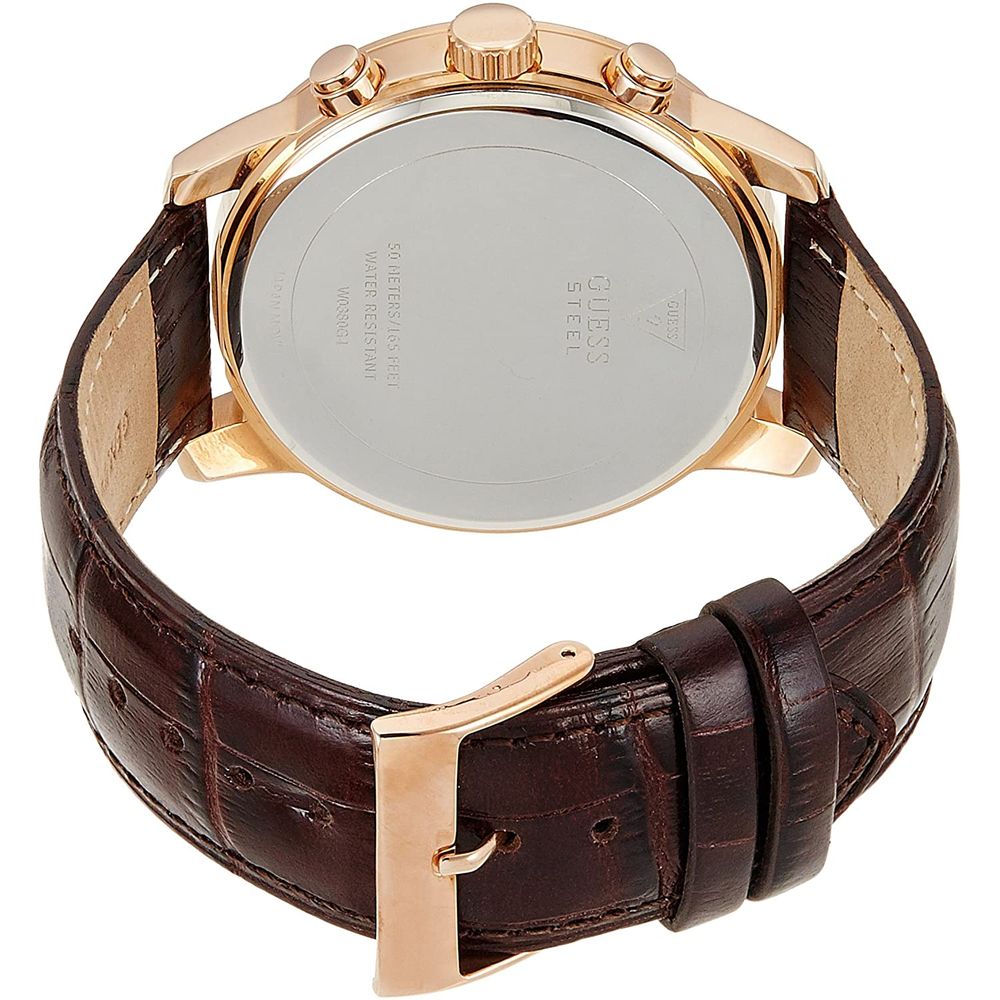 Guess Brown Leather Lining Sport Watch | Regal Royce