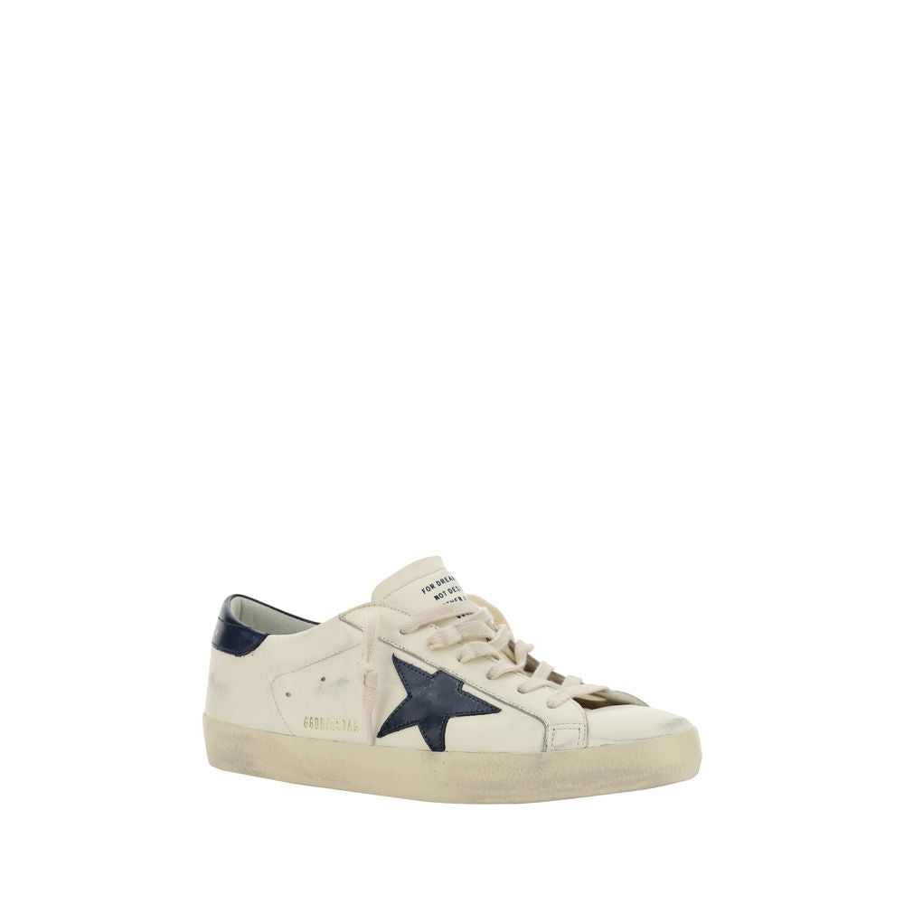 Golden Goose White Goatskin Low Top Sneakers | Regal Royce