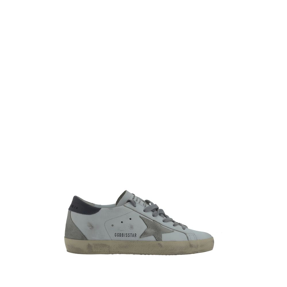 Golden Goose White Goatskin Low Top Sneakers | Regal Royce