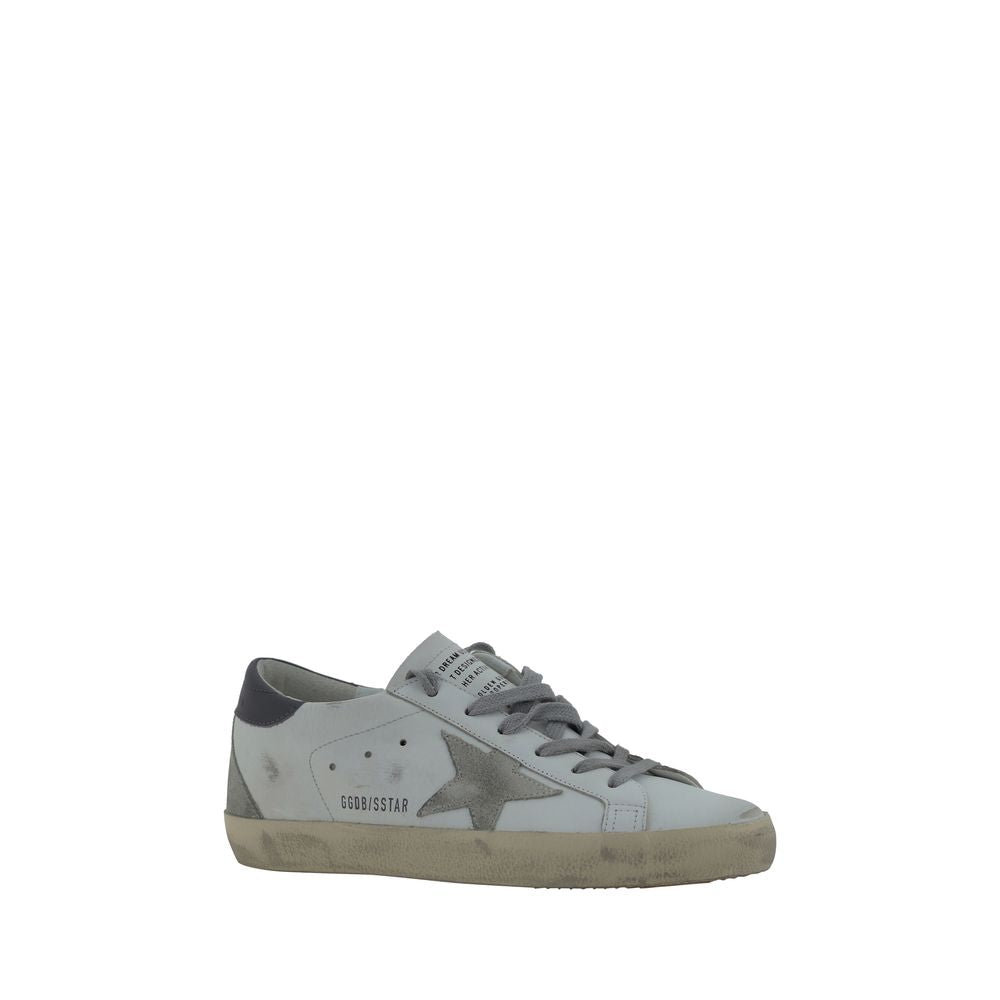 Golden Goose White Goatskin Low Top Sneakers | Regal Royce