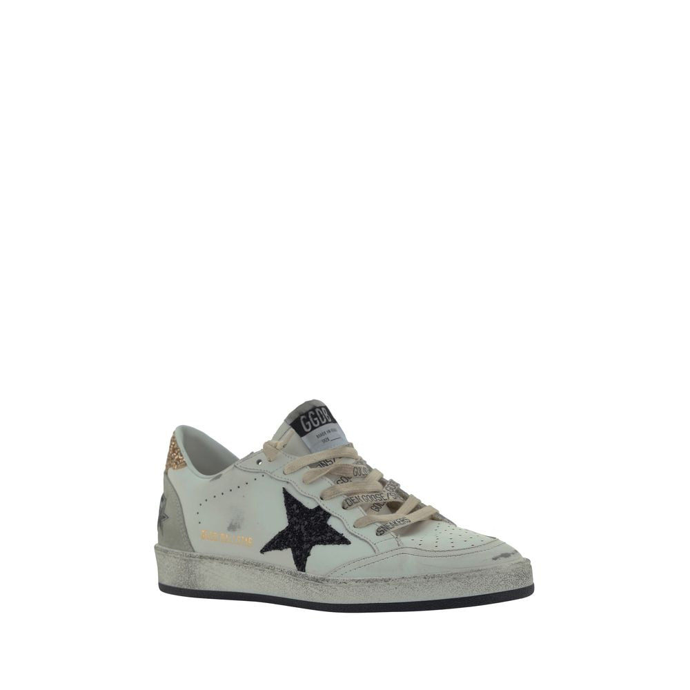 Golden Goose White Goatskin Low Top Sneakers | Regal Royce