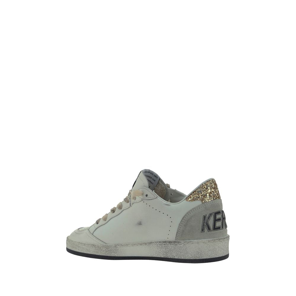 Golden Goose White Goatskin Low Top Sneakers | Regal Royce