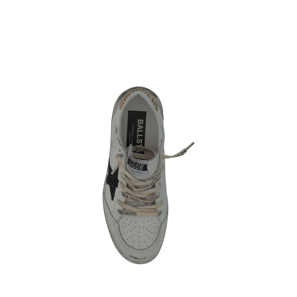 Golden Goose White Goatskin Low Top Sneakers | Regal Royce