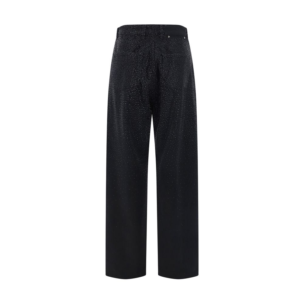 Golden Goose Black Cotton Casual Pants | Regal Royce