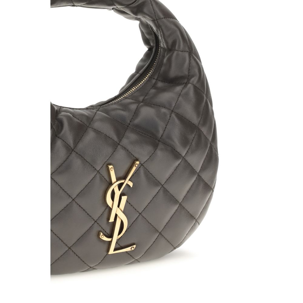 Saint Laurent Gray Lamb Ovis Aries Aries Shoulder Bag | Regal Royce