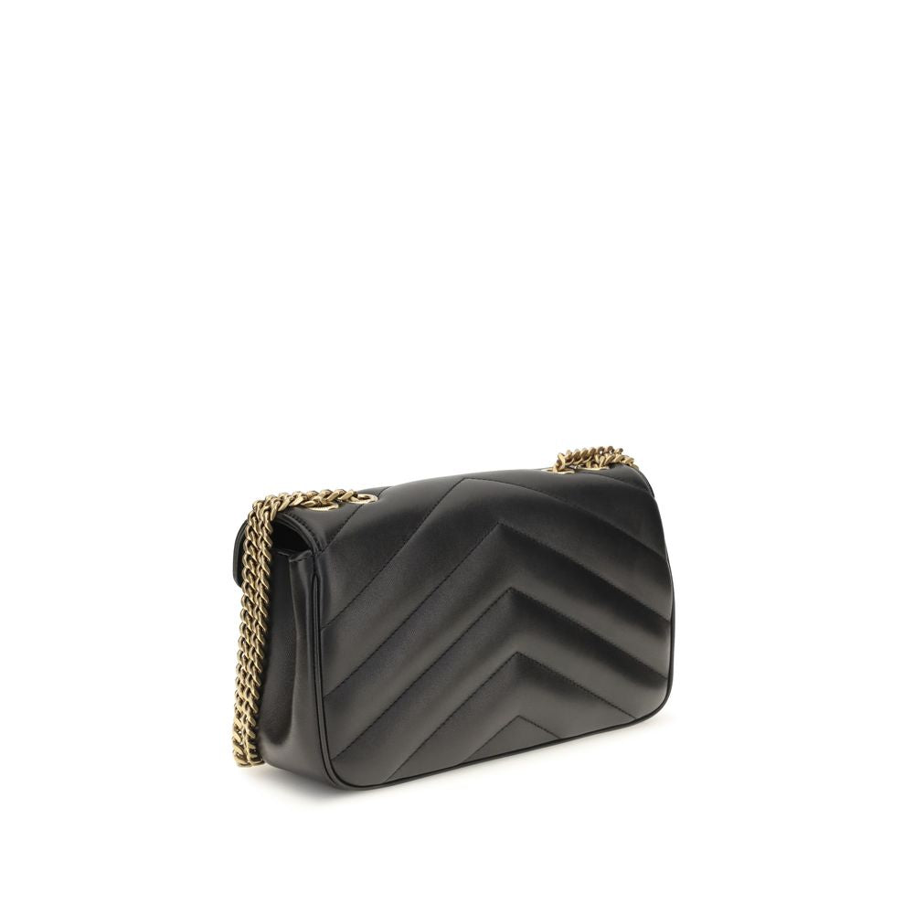 Saint Laurent Black Lamb Ovis Aries Aries Shoulder Bag | Regal Royce