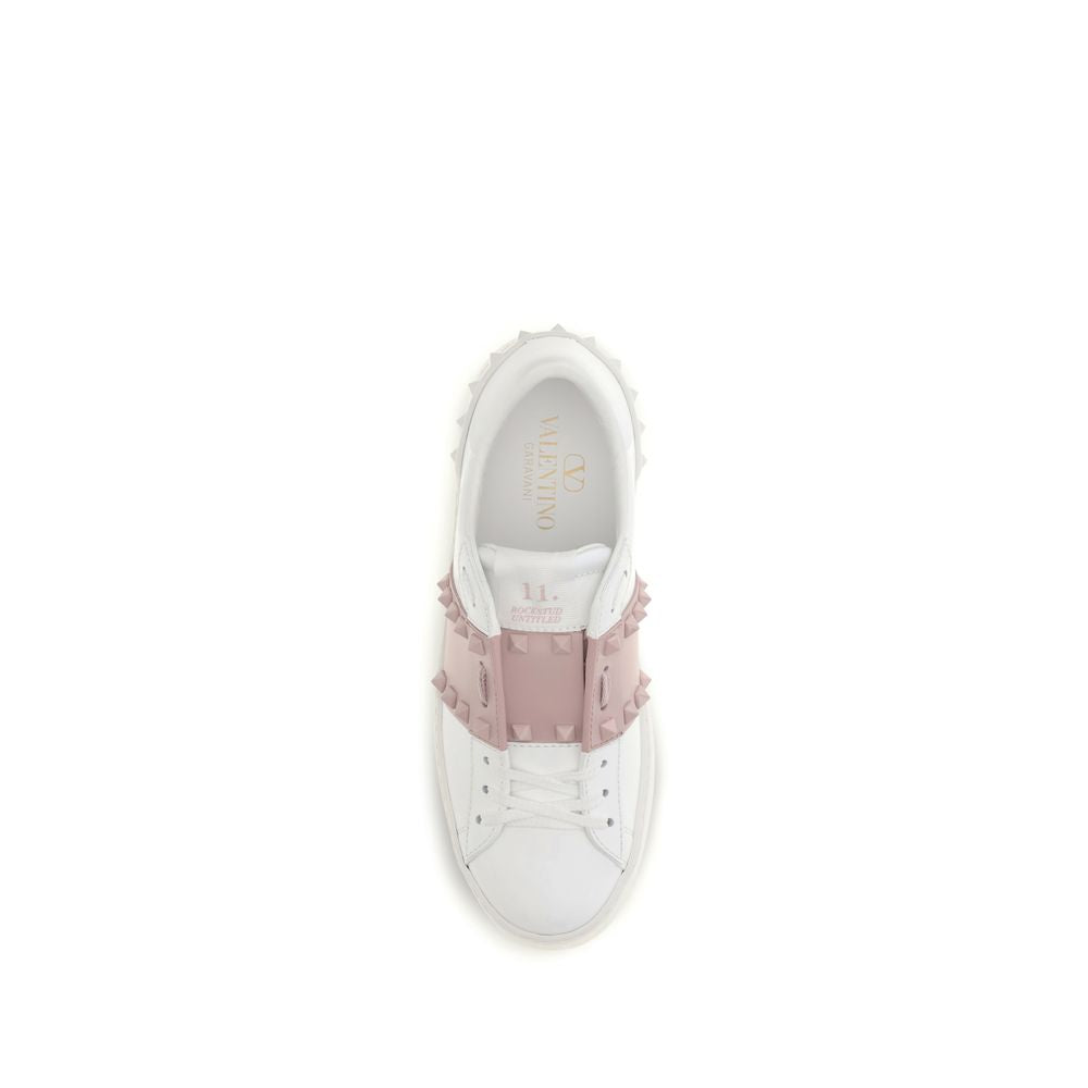 Valentino Garavani White Calf Leather Bos Taurus Low Top Sneakers | Regal Royce