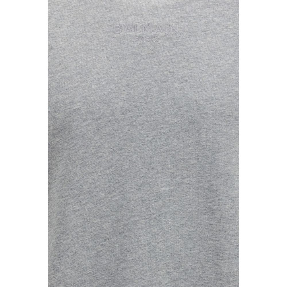 Balmain Gray Cotton Sweatshirt | Regal Royce