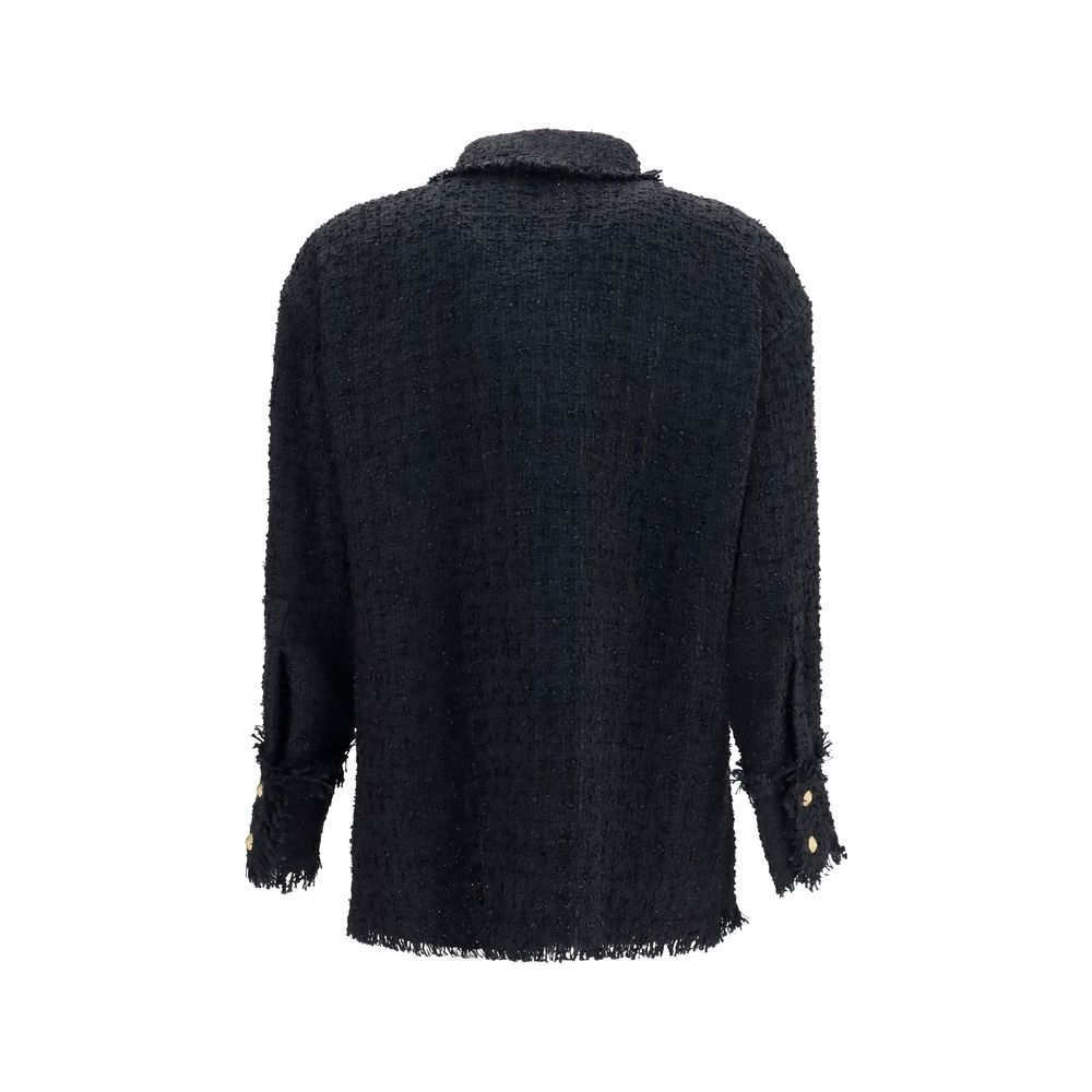 Balmain Black Polyamide Shirt | Regal Royce