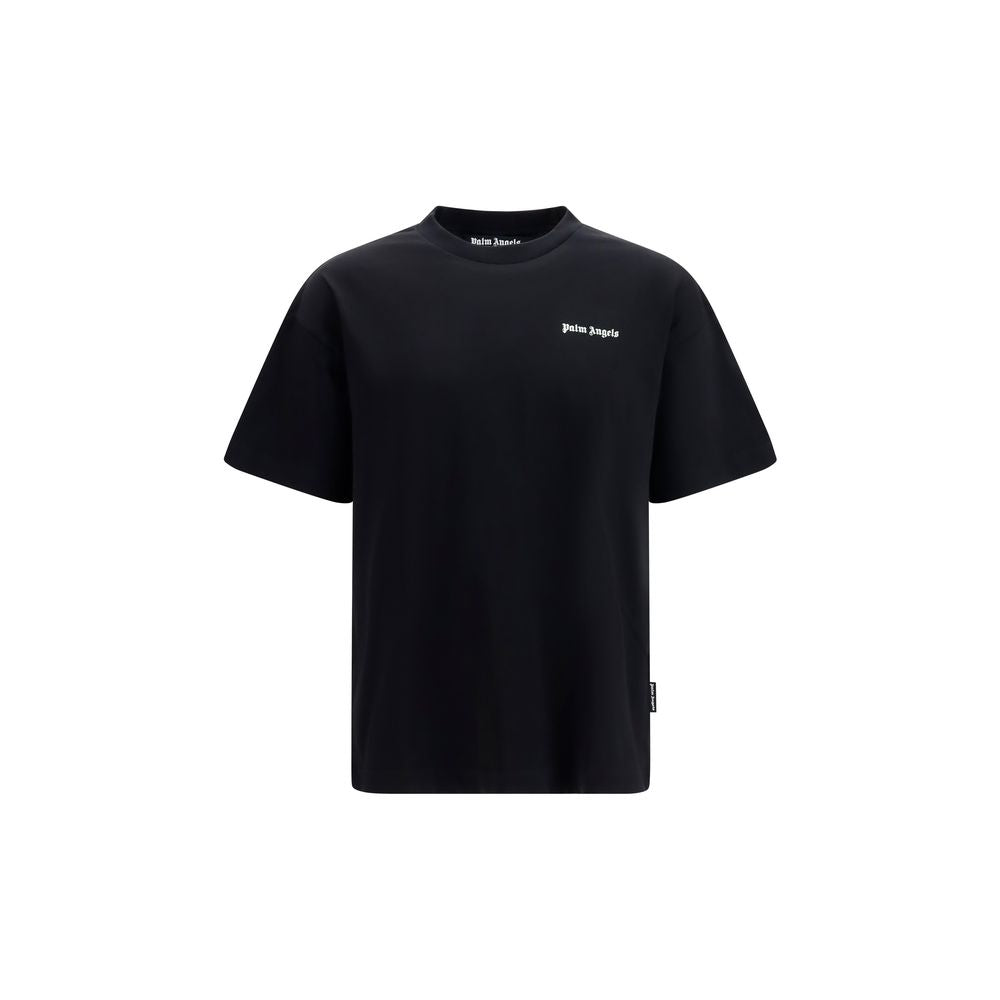 Palm Angels Black Cotton T-Shirt | Regal Royce