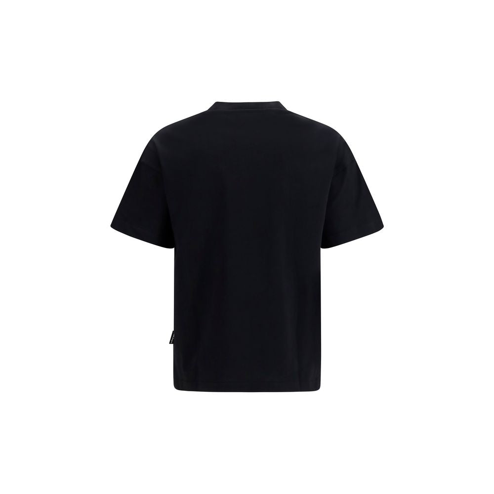 Palm Angels Black Cotton T-Shirt | Regal Royce