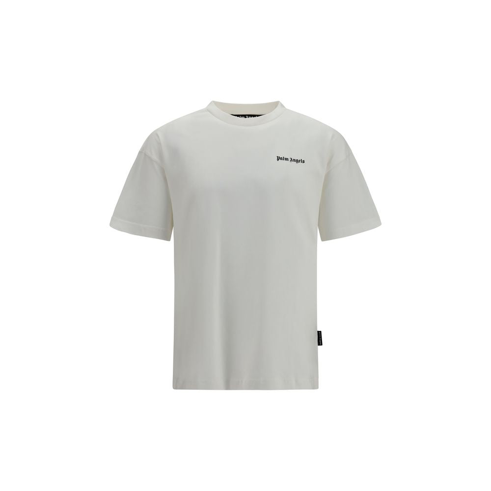 Palm Angels White Cotton T-Shirt | Regal Royce