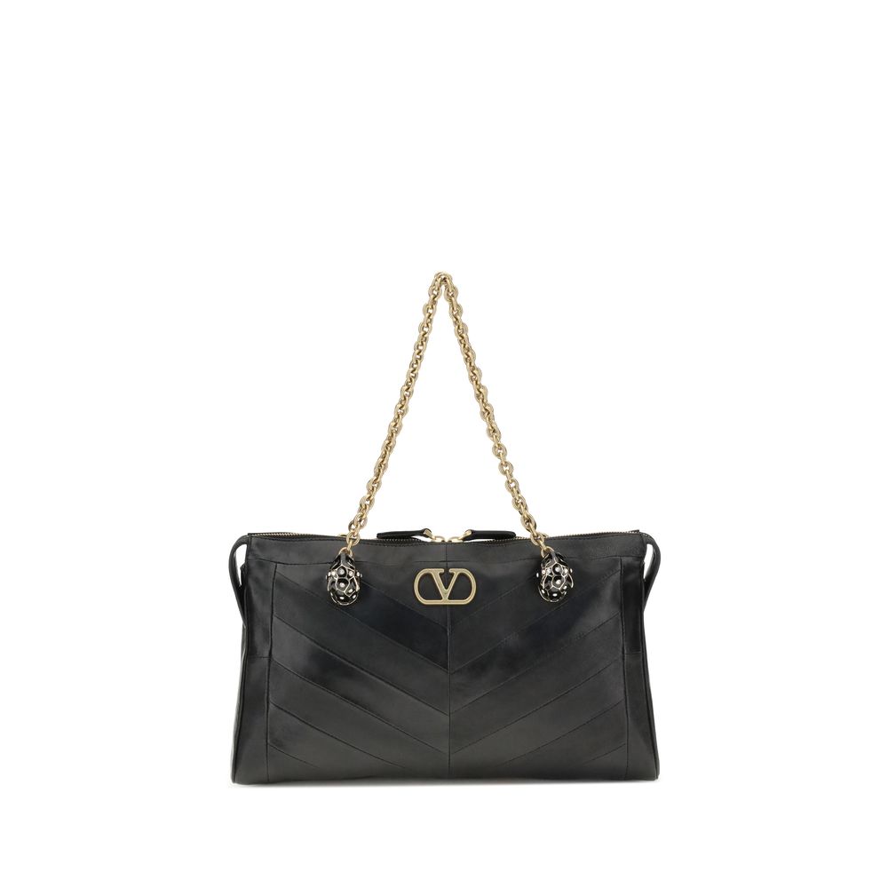 Valentino Garavani Black Lamb Ovis Aries Aries Shoulder Bag | Regal Royce
