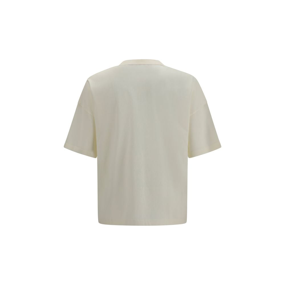 Palm Angels Beige Cotton T-Shirt | Regal Royce