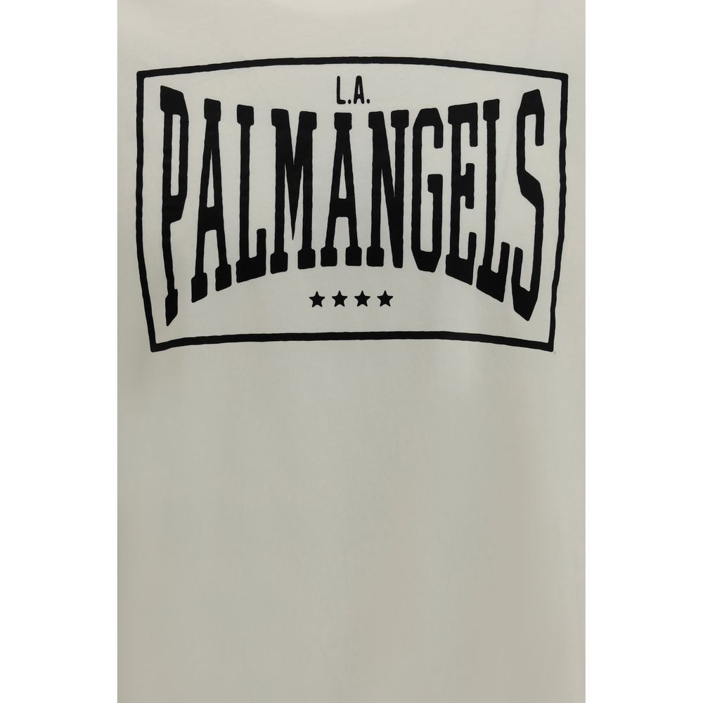 Palm Angels Beige Cotton T-Shirt | Regal Royce