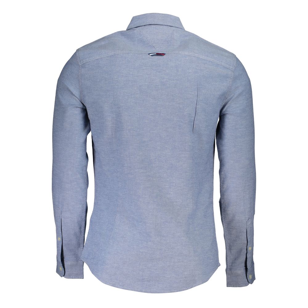 Tommy Hilfiger Blue Cotton Men's Shirt | Regal Royce