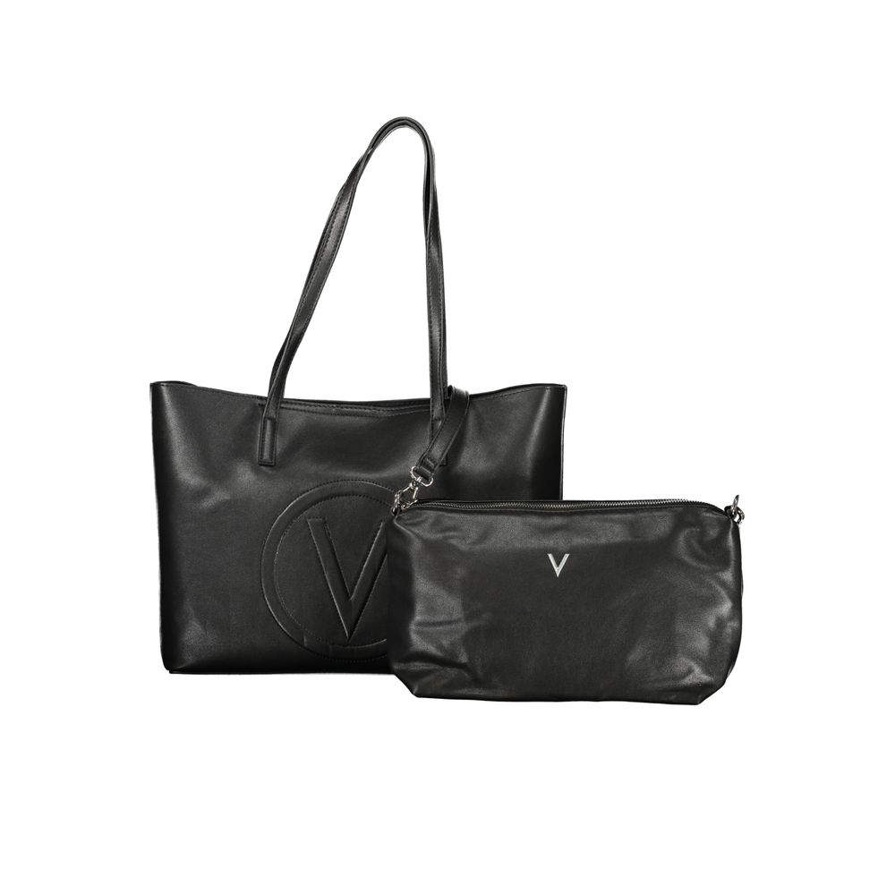 Mario Valentino Nero Poliuretano Women's Bag with Adjustable Strap | Regal Royce