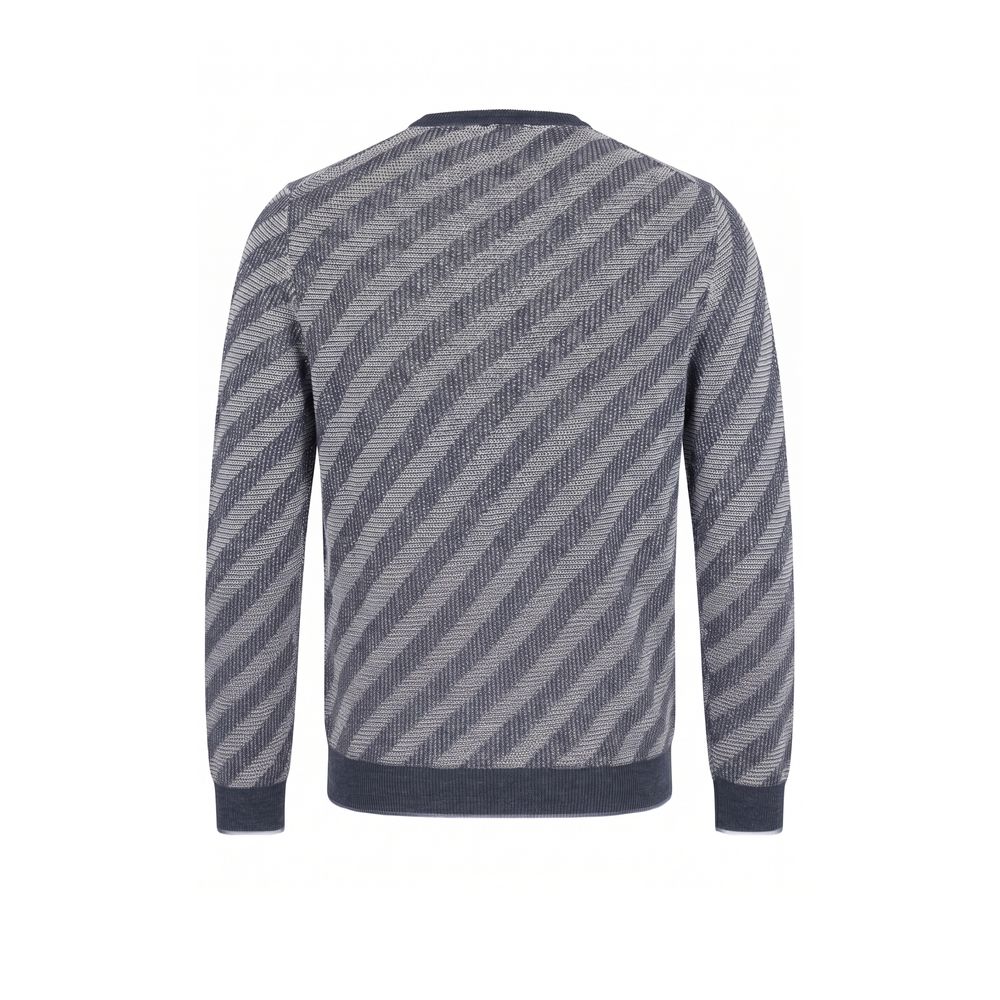 Malo Blue Linen Men Sweater | Regal Royce
