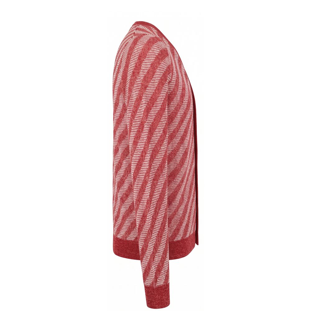 Malo Red Linen Men Cardigan | Regal Royce