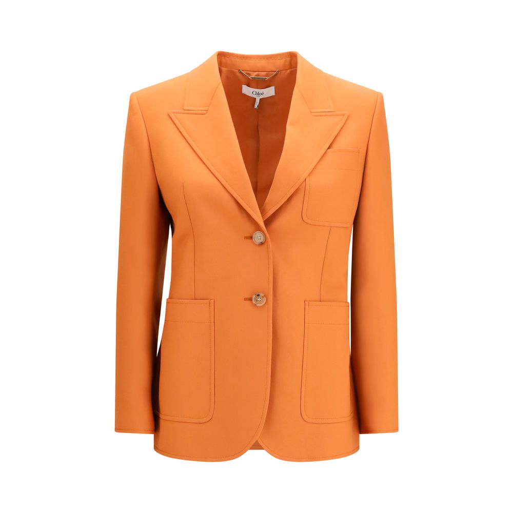 Chloé Orange Wool Oves Aries Blazer | Regal Royce
