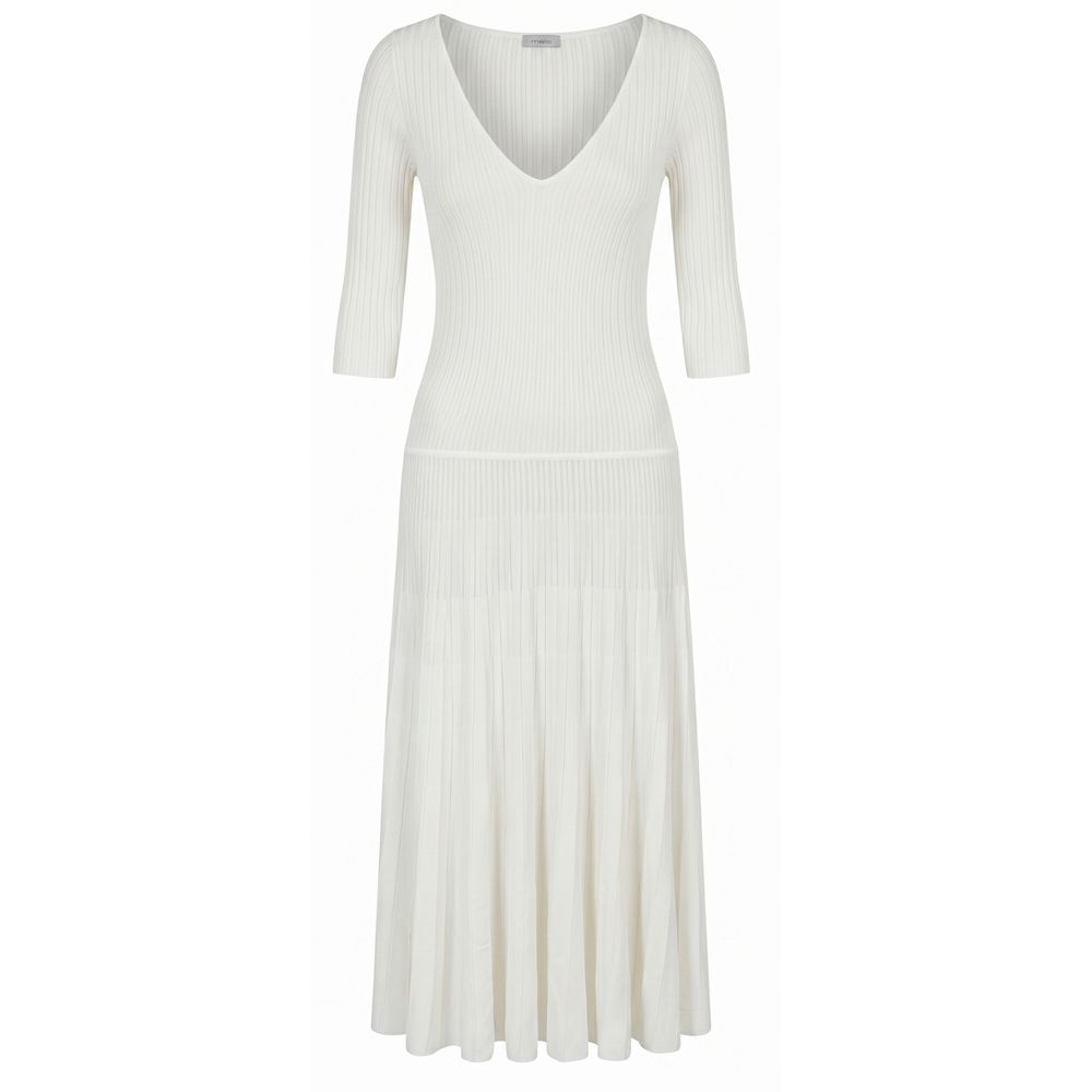 Malo White Cotton Women Dress | Regal Royce