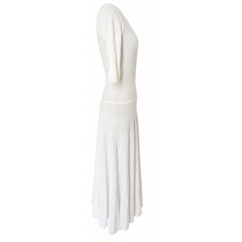 Malo White Cotton Women Dress | Regal Royce