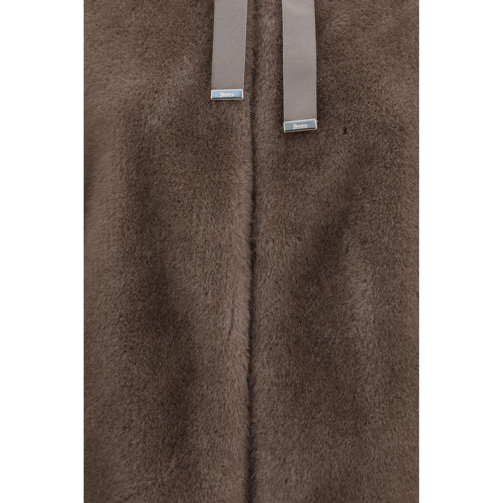 Herno Brown Polyester Full-Length Jacket | Regal Royce
