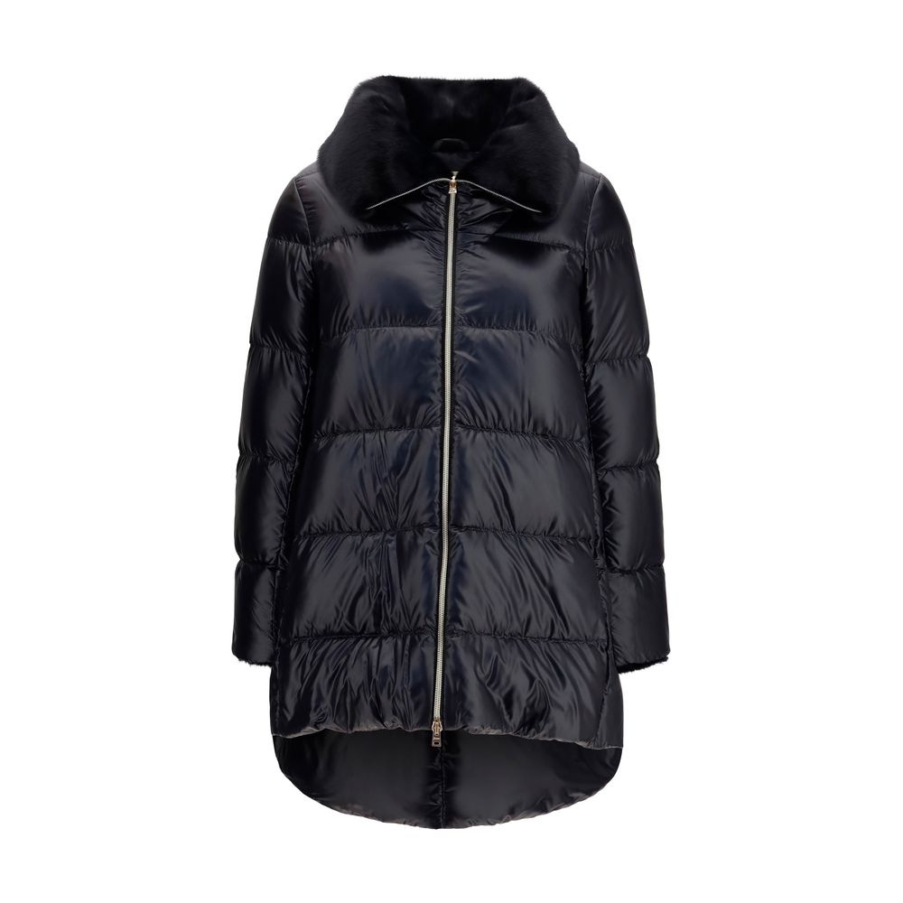 Herno Black Goose Down Full-Length Jacket | Regal Royce