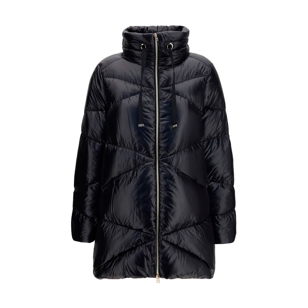 Herno Black Goose Down Full-Length Jacket | Regal Royce