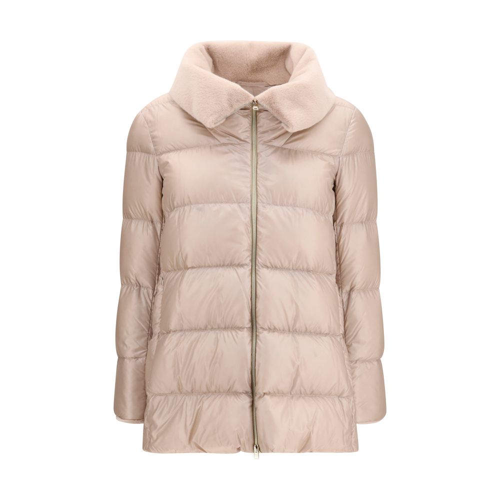 Herno Beige Goose Down Full-Length Jacket | Regal Royce